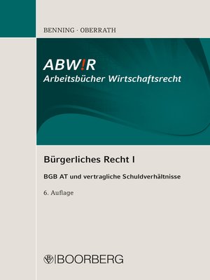 cover image of Bürgerliches Recht I